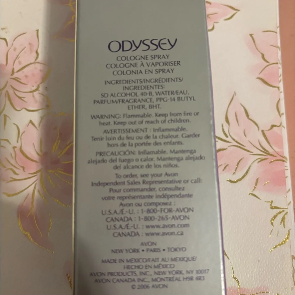 Avon Odyssey Cologne Spray - Elegant Purple and Gray - Picture 2 of 5